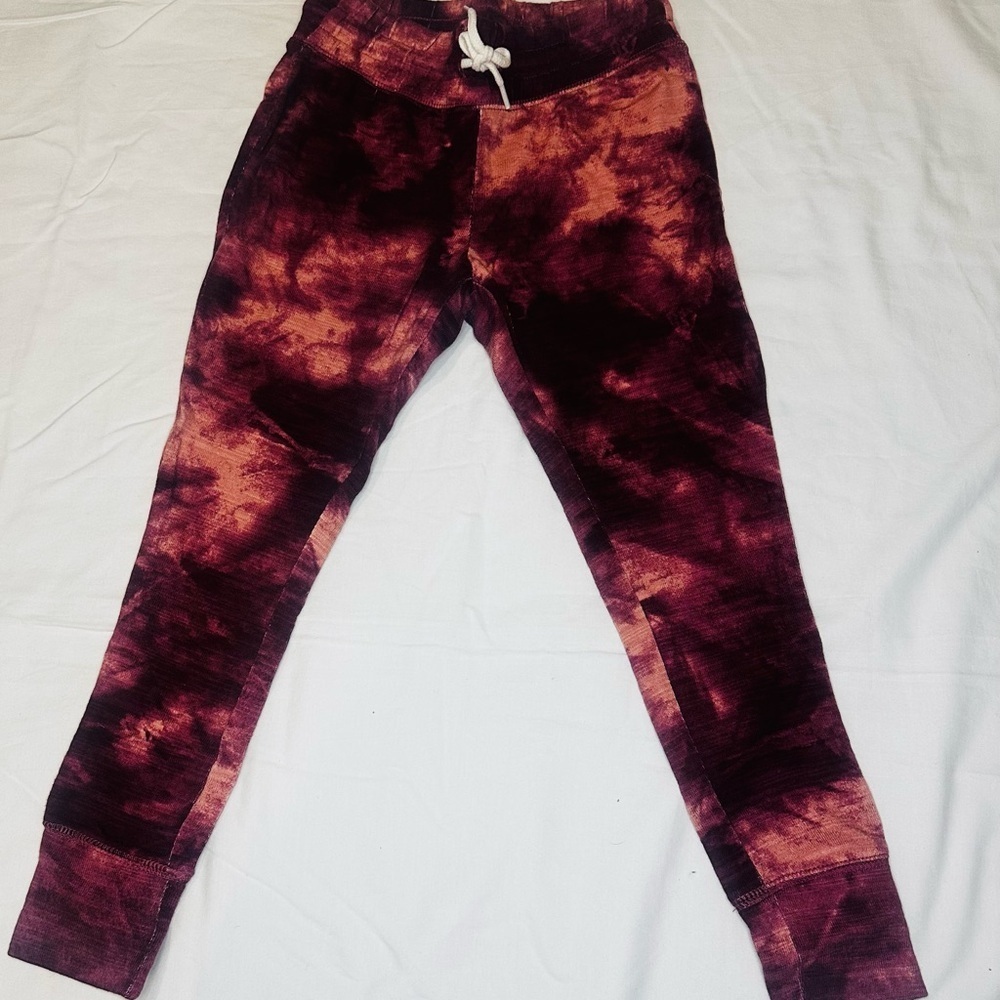 Old Navy Girls Tie-Dye Joggers - Pink & Maroon Sz Small